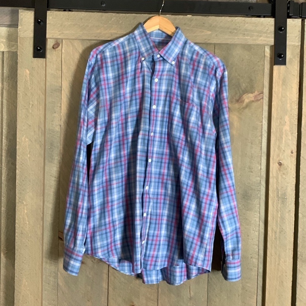 Peter Millar Multi-Gingham Plaid Button Down Shir… - image 5